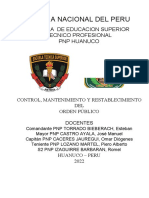 Silabus Desarrollado de Control Mantenimiento y Restablecimiento de Orden Publico IV Semestre