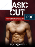 Basic Cut Printable Workout Tracker