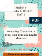 Analyze The Characters Used in Print, Non-Print, and Digital Materials (Age and Gender, Race and Nationality, Attitude and Behavior)