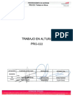 PRG-022 Trabajo en Altura