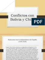 Conflictos Con Bolivia y Chile