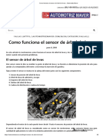 Como Funciona El Sensor de Árbol de Levas Automotriz Maver