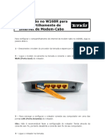 W268R - ConfiguraÃ Ã o para Compartilhamento de Internet de Modem-Cabo