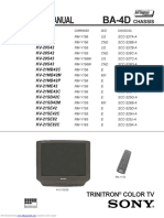 Service Manual: Trinitron Color TV