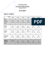 New In-Person - Online Class Routine of STD VII Green - Group D