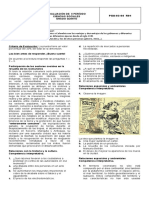 Evaluación de Sociales II Período Quinto