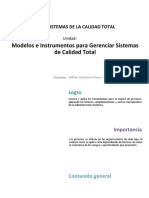 U2 - Modelos e Instrumentos para Gerenciar Sistemas de Calidad Total