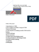 Industry: Bankingproject Title: CRM in Axis Bank Group Members: Mangesh Jadhav Rajnish Dubey Sadiq Quadricsonia Sharmavarun Gupta