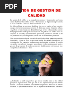 Gestion de Gestion de Calidad