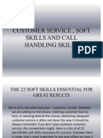 Customer Service, Soft Skills and Call Handling