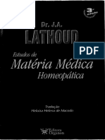 Estudos de Matéria Médica Homeopática - Lathoud