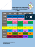 Tercer Grado - Horario