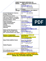 MSI Branch Contact List