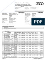 Tax Invoice Duplicate: Adventure Auto Car India LTD