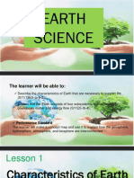 Characteristics of Earth That Support Life Four Subsystem