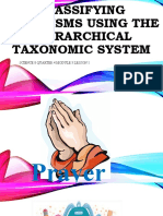 Classifying Organisms Using The HEIRARCHIAL Taxonomy Classification