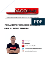 Aula 2 - Anísio Teixeira - Slides de Apoio