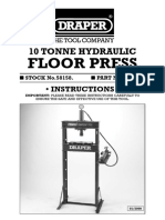 Floor Press: 10 Tonne Hydraulic