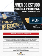 Planner de Estudo - PF - Agente Administrativo