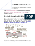 Flow Meter and Orifice Plate