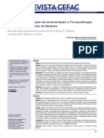 Protocolos de Avaliação Da Amamentação e Fonoaudiologia