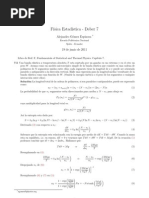 Fisica Estadistica - Reif Capitulo 7