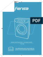 Manual Secadora 8 KG Fensa FDF3780