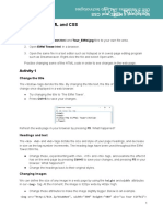 Networks Worksheet 4 HTML and CSS