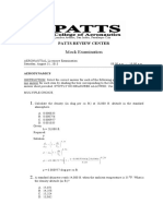 Solutions To Aerody - Mock Exam 2013