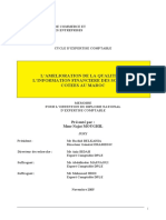 L'amélioration de La Qualité Financière Des Sociétés Cotées Au Maroc Cec