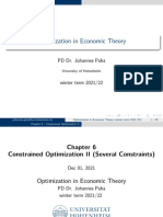 Constrained Optimization 2