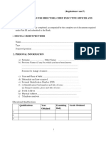 Form CBK DCP 2