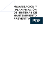 Organizacion Plan de Mantenimiento