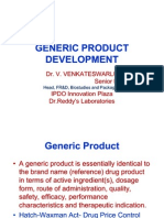 Generic Product Development by Dr. v. Venkateswarlu