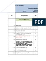 Costo Unitarios de Cajas de Inspeccion