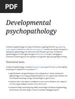 Developmental Psychopathology