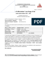 Lettre Affectation Stage Ete Non Obligatoire 2022