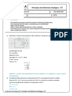 Avaliação de Pesquisa 02 - Princípios de Eletrônica Analógica