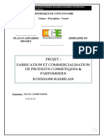 Plan D'affaires Projet Excel Cosmetiques