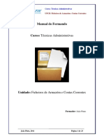 Manual Ficheiros de Armazem