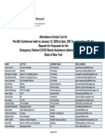 Pre Bid Conference Attendance Contact List 0