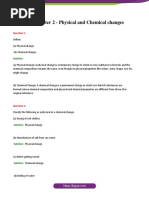 ICSE Class 8 Chemistry Selina Solution Chapter 2 Physical and Chemical Changes