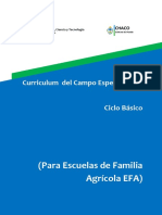 Diseño Curricular Ciclo Básico Formación Especifica - Efa Chaco - Argentina