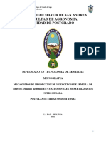 MONOGRAFIA de 3 Genotipos de Semilla de Trigo