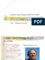 Capital Asset Pricing Model (CAPM) : by Himani Grewal