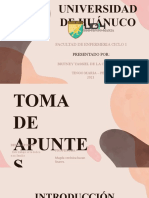 Mtde, Monografia de Toma de Apuntes