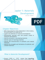 Lesson 1 Intro Materials Development