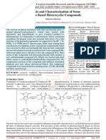 Synthesis and Characterization of Some Pyrazole Based Heterocyclic Compounds