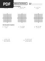 Matrices Test Review