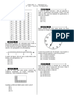 Simulado Matemática 14 Questões